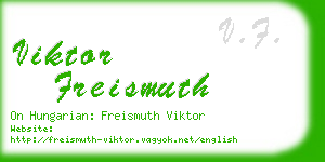 viktor freismuth business card